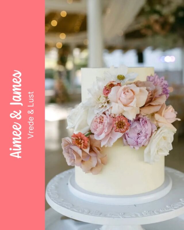 Aimee & James
...
Our Annie design all dressed up in pretty  fresh blooms for Aimee & James's wedding day.
Annie consists of a 20cm wide / 3 layer tall top tier, and a 25cm wide / 3 layer tall bottom tier, and serves approx 46 dessert sized cake pieces
...
Did you know we have a downloadable guide all about all the cake designs we offer, including the size, height and portion count of each design 🥰 You can download our wedding lookbook from the weddings page on our website 
...
Coordinated by @mosaicweddings 
Venue @vredeenlust 
Photography by @krust_photo 
Flowers by @botanicaflowers 
...
#crumb #crumbcakes #crumbcakessa #weddingcake #weddingcakes #weddinginspo #weddingideas #weddingdecor
