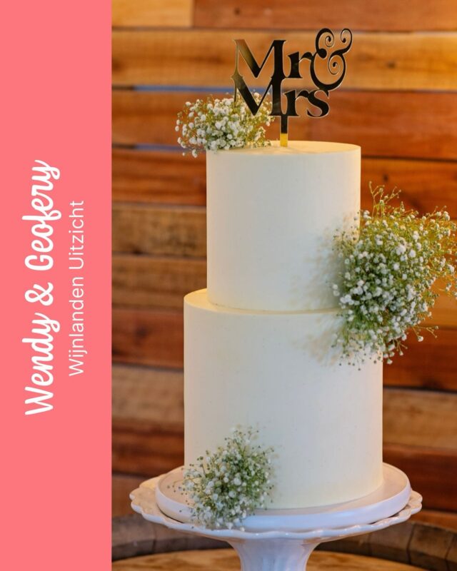 Wendy & Geofery
…
If there ever was a photo example of a PERFECT cake this is it!!! Our Kate design took centre stage at Wendy & Geofery’s wedding celebration at @wijnlanden_weddings. The simple, but super striking cake was decorated with beautiful bunches of baby’s breath, and topped with a golden acrylic topper from @bakeitbeautiful.co.za 
…
(Also - if you don’t know this venue check them out! What a gem!! It’s one of my favourites!)
…
Thank you W & G for making us a part of your big day! x 
Photography by @sunkissedstudio 
#wedding #weddingcake #weddingcakes #cakeme #crumbcakes #crumbcakessa #weddinginspiration #weddinginspo