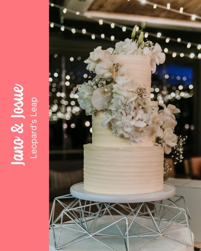 JANO & JOSUE...Timeless elegance! This stunning vegan ruffled buttercream cake was the star of J & J's unforgettable wedding celebration at Leopard's Leap wine estate in Franschoek....Need an all dairy free or vegan wedding cake? We've got.you! We are SUPER PROUD of our delicious vegan offerings 😍 We promise - no one will ever know! ...Coordinated by @concepts_infiniteFlowers provided by @emilybloom_zaPhotography by @candicetaylor_photography