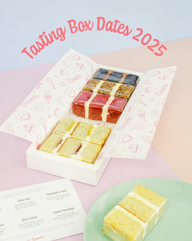 How To Get Your Hand On The BEST Cake! 
…
Did you know you can buy a box of cake tasters directly from our online store? These boxes are PERFECT for those who want to try a variety of our most popular cake flavours, or for those that just want to treat themselves!!! (You don’t have to be a wedding client to buy one - they are for everyone!!!) 
…
The remaining dates that our tasting boxes are available on in 2025 are listed above! These tend to sell out fast, so if you do want one, make sure to secure one. Cake FOMO is a real thing guys! 
…
Click on the Tasting Box highlight on our profile that will take you directly to our online store 
…
#cake #caketasting #caketastings #cakes #cakebaker #cakesamples #cakecapetown #cakelovers #caketastingbox