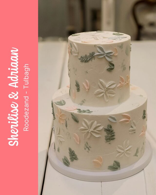 SHERILISE & ADRIAAN
🌸🌸🌸
Buttercream petals & blooms always add a whimsical touch to a wedding cake, like on this beautiful version of our Cyndi cake size for Sherilise & Adriaan’s wedding at Roodezand
...
 I absolutely love how the second image shows off the inside of the cake with it's layers of PERFECTION. This flavour is our super delicious Pink Bubbles & Raspberry cake - what a winner!!!
#weddingcake #weddingcakes #crumb #crumbcakes #crumbcakessa
...
@roodezand_wedding_venue 
@bolandweddings_photography