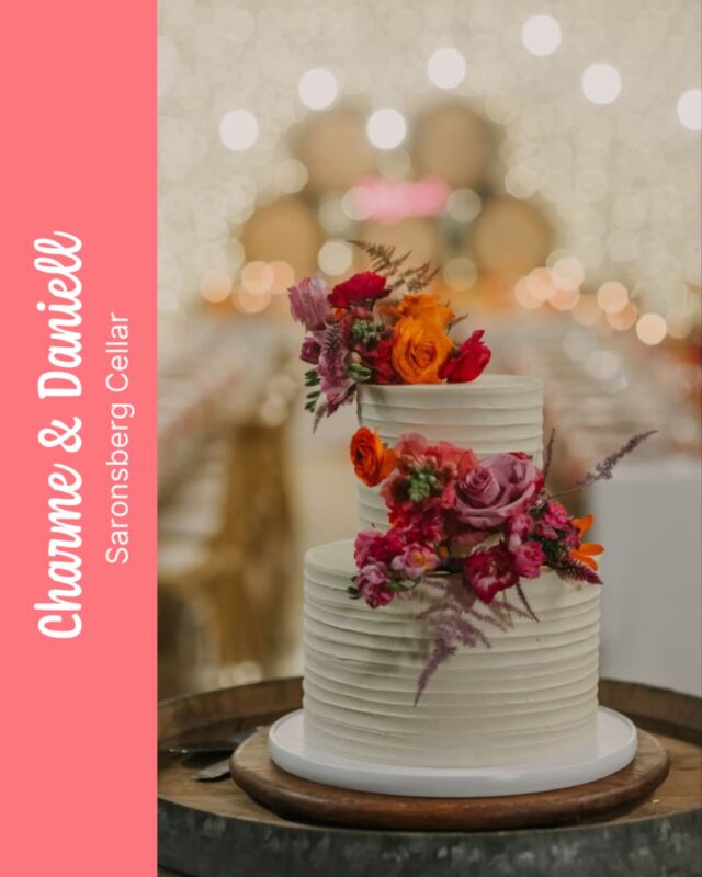 Charme & Daniell
…
Charme & Daniell’s wedding cake looks absolutely incredible with that bright pop of intense colour from the fresh flowers by @designbymarcel 🩷 This cake is our new “it girl”, the Cyndi size, that I have shared quite a few times recently … I think it’s becoming one of our most popular cake sizes. The couple chose our incredible Rich Chocolate flavour option - which going by the amount of real Belgian chocolate in the cake is always a winner!
…
Thank you for being a treat to work with, and for including us in your big day C & M 🫶
Photography by @lilacphotography.za 💜
Venue @saronsbergcellar 
#weddingcake #weddingcakes #cakeme #crumbcakes #crumb #crumbcakessa #weddinginspo #saronberg