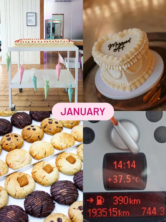 First 6 of '26!...Where is the year going?? Let's do a little recap of the year so far. ✨✨✨JANUARYCake collaborations with @studio_h_ at @smac_gallery. Married AF. The best cookies in the mother city. Insane temperatures....FEBRUARY ♥️♥️♥️A super hot Valentine's collection. Savoury mosbol cake for StudioH for design week. Lots of wedding cakes - what a season! Cookies ... Continued....MARCHMore wedding cakes. Birthday cakes. Ice lollies at pottery club at @baikt_cermaics . A snitch themed croquembouche for a dear friend's 40th. ...APRILWedding season mayhem. More birthday cakes. A rare cake selfie. A new family member 🐈...MAYGiant wagonwheels for the @cake.canteen "O koekie" event. A night out with my best 💃. Dot cakes went viral. Funfetti cupcakes....JUNEWinter skies at the bakery. An epic colab with @captainbreadza at @jasonbakerycpt. Doughnuts  for @frankiesburgerbyffmm annual doughnut day burgers. A best seller 🍪 - Bar One.
