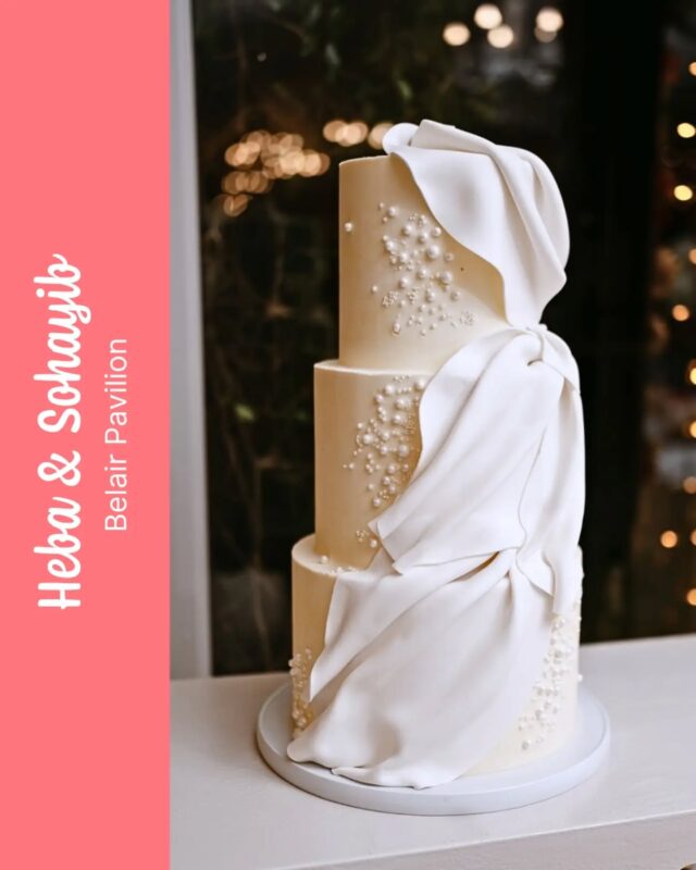 Heba & Sohayib...Lita - all dressed up in drapes & pearls for Heba & Sohayib's wedding celebration at @belair_pavilion ...@kopelkreative 🤍