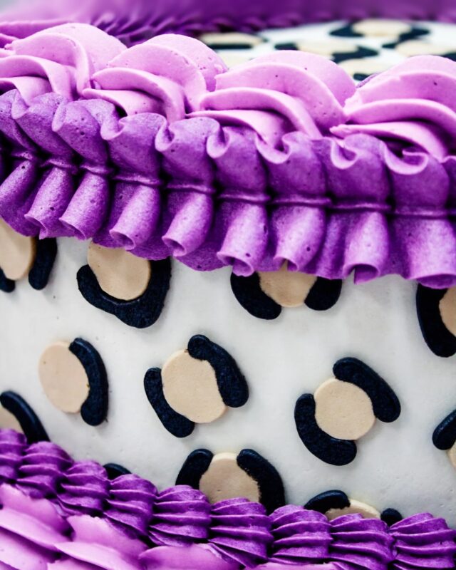 In My Leopard Print Era! 💜🐆…Some incredible new heart cakes have landed on the online store - go check it out. We are also super busy behind the scenes putting together the my most favourite range of cakes for the online store ever!!! EXCITED to get this launched!